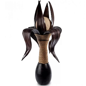 Настольная лампа черная INDONESIAN LAMPS 1