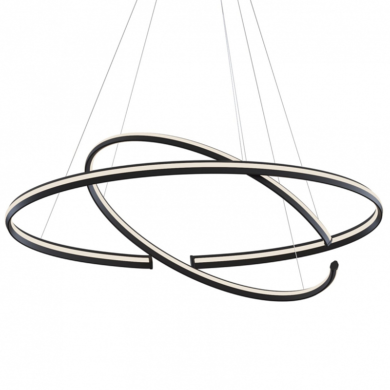 Люстра Half Ring Black & White Черный Белый Люстра Half Ring Black & White Черный Белый в Липецке | Loft Concept