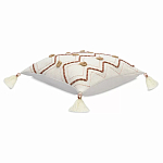 Подушка декоративная с геометрическим узором и кисточками Divine Abstractions варинант исполнения - 1 | Loft Concept в Липецке