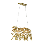 Люстра золотая с декором в виде веток эвкалипта Eucalyptus Branches варинант исполнения - 2 | Loft Concept в Липецке