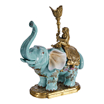 Подсвечник в виде слона из фарфора с бронзовыми элементами Elephant in the Garden of Eden варинант исполнения - 2 | Loft Concept в Липецке