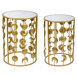 Набор из двух столов из металла Brass Symphony Moon варинант исполнения - 1 | Loft Concept в Липецке