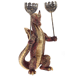 Подсвечник в виде дракона Dragon with Two Candlesticks Red варинант исполнения - 1 | Loft Concept в Липецке