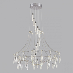 Люстра подвесная из металла с хрустальными прозрачными подвесками Quasar 81 варинант исполнения - 10 | Loft Concept в Липецке