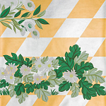 Обои ручная роспись Tiled Meadow Original colourway on Egyptian Gold gilded paper варинант исполнения - 1 | Loft Concept в Липецке