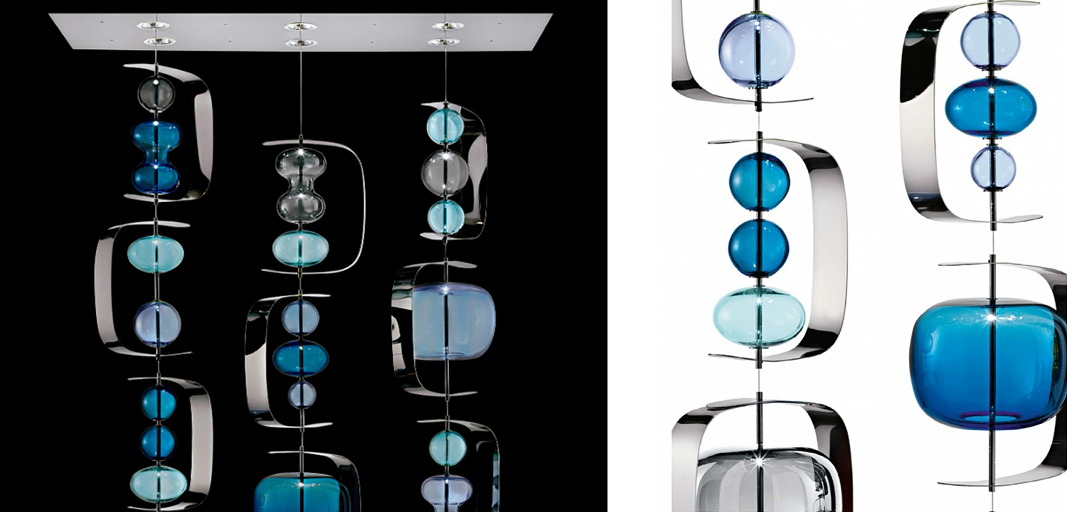 Светильник Barovier & Toso Manhattan Blue Светильник Barovier & Toso Manhattan Blue - Loft-Concept в Липецке