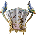 Ваза фарфоровая с попугаями Ferra варинант исполнения - 2 | Loft Concept в Липецке