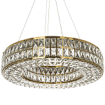 Круглая люстра с хрустальным декором Langlais Crystal Brass Chandelier варинант исполнения - 1 | Loft Concept в Липецке