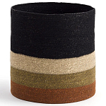 Плетеная корзина в полоску Iweala Wicker Basket варинант исполнения - 1 | Loft Concept в Липецке