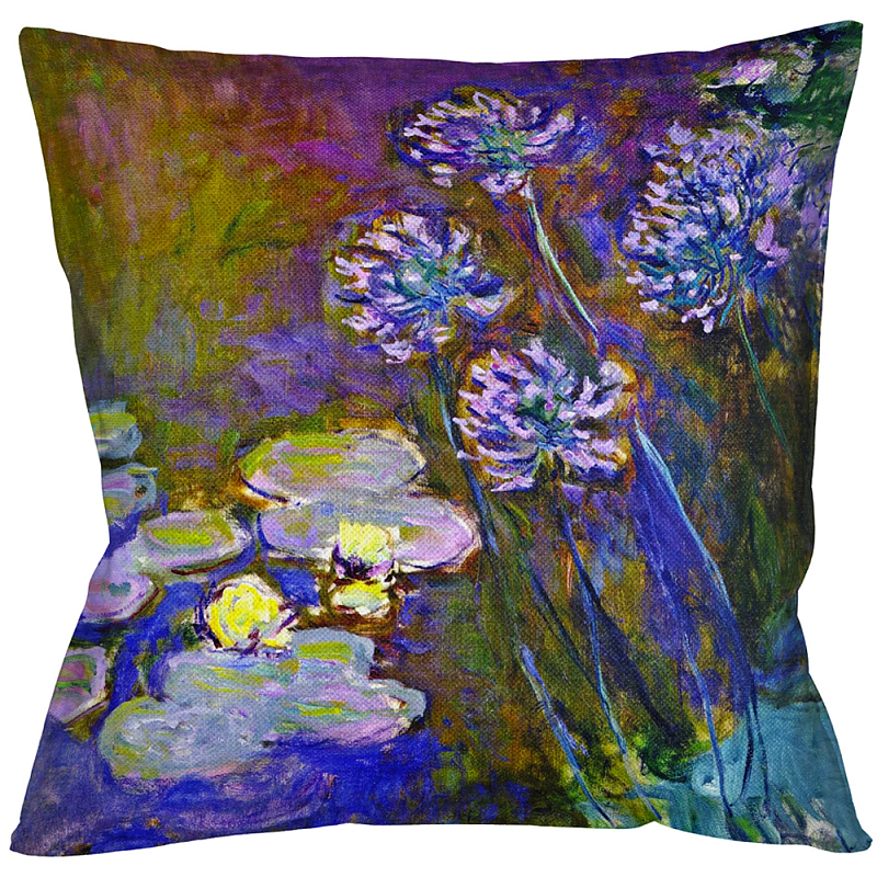 Подушка декоративная Цветы Impressionism in Art Мульти Бежевый Подушка декоративная Цветы Impressionism in Art Мульти Бежевый в Липецке | Loft Concept