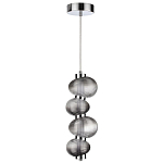 Подвесной светильник с 4-мя рифлеными стеклянными шарами Marcelh Light варинант исполнения - 2 | Loft Concept в Липецке