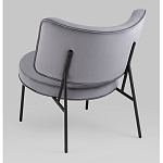 Мини-кресло District Lounge велюр серый варинант исполнения - 3 | Loft Concept в Липецке