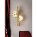 Бра  с фигурным мраморным рассеивателем Spiral of Warm Light варинант исполнения - 7 | Loft Concept в Липецке