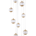 Каскадная люстра с сферическими плафонами из акрила Veva Lamps Chandelier варинант исполнения - 2 | Loft Concept в Липецке