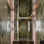 Обои ручная роспись Silk Tree Original colourway on White Metal gilded paper варинант исполнения - 1 | Loft Concept в Липецке