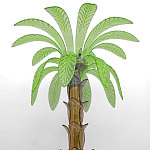 Торшер Glass Decorated Palm Floor Lamp Green Листья Пальмы  варинант исполнения - 1 | Loft Concept в Липецке