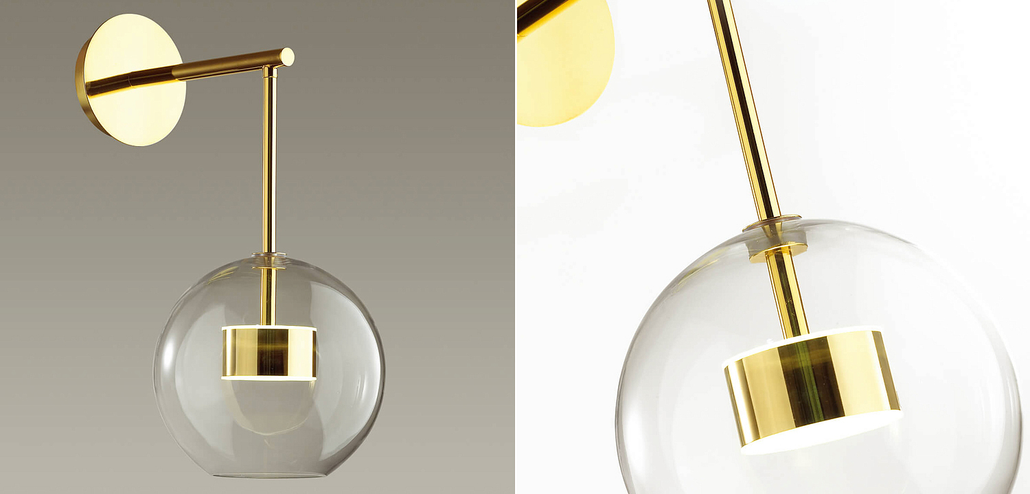 Бра Transparent Bubble Sconce gold Бра Transparent Bubble Sconce gold - Loft-Concept в Липецке