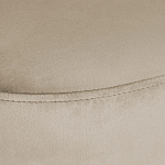 Банкетка овальная бежевый велюр на 4-х металлических ножках черного цвета SANJAY варинант исполнения - 5 | Loft Concept в Липецке