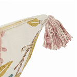 Чехол на подушку с кисточками и вышивкой птиц Ethnic mix Birds Rect варинант исполнения - 2 | Loft Concept в Липецке