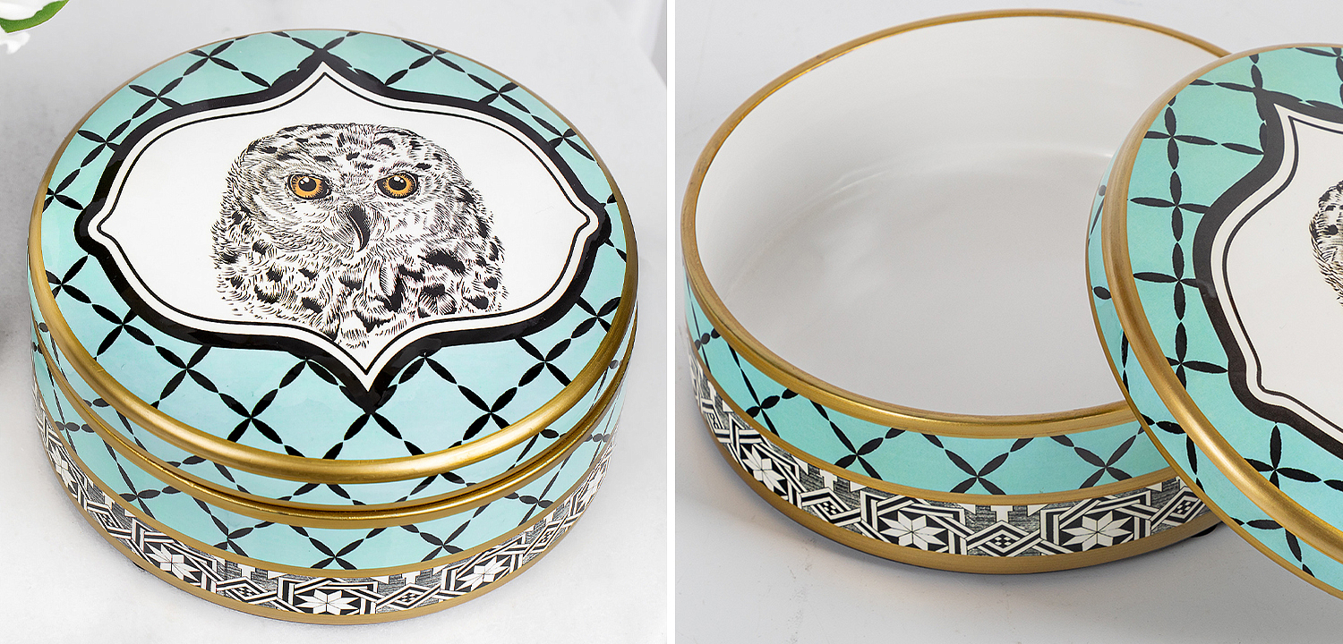 Шкатулка Owl Collection Turquoise Box Шкатулка Owl Collection Turquoise Box - Loft-Concept в Липецке