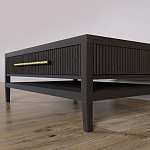 Кофейный стол Primo с двумя ящиками Темный орех варинант исполнения - 4 | Loft Concept в Липецке