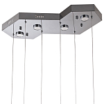 Люстра c 6-ю стеклянными плафонами хром Sparkling Bubbles Tube Chrome Hanging Lamp варинант исполнения - 3 | Loft Concept в Липецке