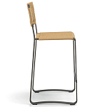 Дизайнерский стул с каркасом из металла с плетеными сиденьем и спинкой GREEN POINT Chair варинант исполнения - 14 | Loft Concept в Липецке