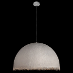 Подвесной светильник в форме купола белого цвета с ажурной бахромой Tactile Line варинант исполнения - 3 | Loft Concept в Липецке