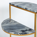 Кофейный столик с подстольем из металла Halves варинант исполнения - 4 | Loft Concept в Липецке