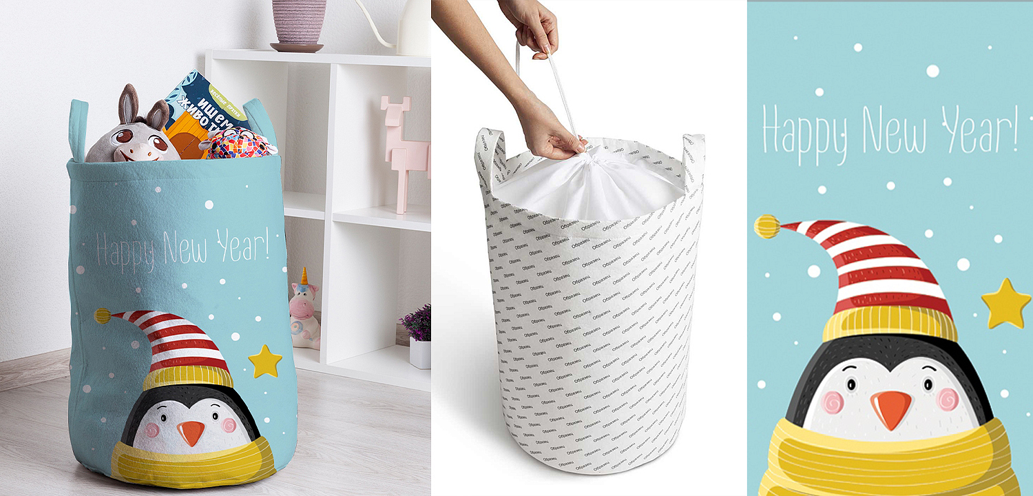 Корзина Christmas Penguin Basket Корзина Christmas Penguin Basket - Loft-Concept в Липецке