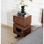 Тумбочка прикроватная с ящиком и дверцей Робот Robot Desk варинант исполнения - 4 | Loft Concept в Липецке