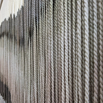 Пейзаж из нитей Макраме Wall decor Black and White Landscape варинант исполнения - 3 | Loft Concept в Липецке