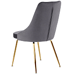 Стул в серой велюровой обивке Ward Grey Velour Chair варинант исполнения - 4 | Loft Concept в Липецке
