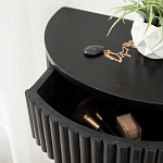 Прикроватный подвесной столик с ящиком черный Bedside Hanging Table варинант исполнения - 3 | Loft Concept в Липецке