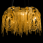 Люстра подвесная круглая с изогнутыми металлическими дугами и ниспадающими цепочками 65 см Atlantis Chain варинант исполнения - 8 | Loft Concept в Липецке