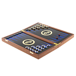 Нарды настольные из натурального камня лазурит и долерит Backgammon from Stone варинант исполнения - 3 | Loft Concept в Липецке