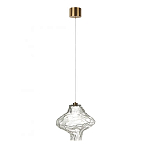 Подвесной светильник с плафоном из фактурного прозрачного стекла Light Ensemble варинант исполнения - 8 | Loft Concept в Липецке