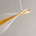 Люстра линейная с изогнутым плафоном Wave Line варинант исполнения - 9 | Loft Concept в Липецке