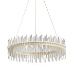 Люстра круглая с прозрачными стеклянными трубками 51 см Nembus варинант исполнения - 1 | Loft Concept в Липецке