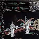 Шкаф черный в китайском стиле  Chinese Cabinet Black варинант исполнения - 3 | Loft Concept в Липецке