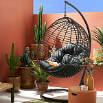 Подвесное уличное кресло Wallaker Hanging Chair варинант исполнения - 8 | Loft Concept в Липецке