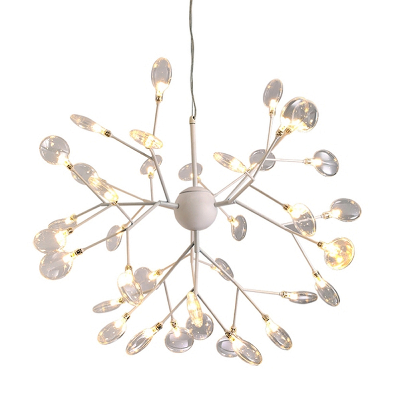 Люстра Jenell Lamp Белый Прозрачный Люстра Jenell Lamp Белый Прозрачный в Липецке | Loft Concept