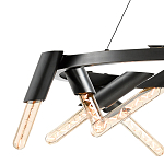 Люстра круглая с трубчатыми лампочками Vanguard Circle варинант исполнения - 2 | Loft Concept в Липецке