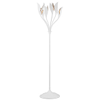 Торшер белый с плафонами в виде лепестков Delicate Flower варинант исполнения - 1 | Loft Concept в Липецке