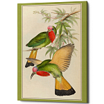 Постер на холсте с изображением птиц Blooming Birds Poster варинант исполнения - 3 | Loft Concept в Липецке