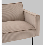 Диван современный вельветовый прямой Worcester Бежевый  варинант исполнения - 3 | Loft Concept в Липецке