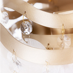 Бра с белыми перламутровыми подвесками и золотистыми волнистыми элементами SHELL варинант исполнения - 3 | Loft Concept в Липецке