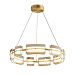 Люстра круглая с янтарными стеклянными плафонами Lighting of Space варинант исполнения - 1 | Loft Concept в Липецке