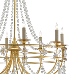 Люстра с декором из прозрачных бусин Glowing Crystals варинант исполнения - 1 | Loft Concept в Липецке