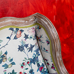 Диван из натурального бука бежевый с изображением птиц и цветов Beige Green Chinoiserie Garden Sofa варинант исполнения - 10 | Loft Concept в Липецке